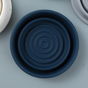 Yaqi 접을 수있는 실리콘 남성 면도 그릇 블루 여행 친화적 인 제모 제품 - Product Image 6