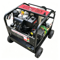 Nettoyeur haute pression diesel puissant 24HP, machine de nettoyage professionnelle, nettoyeur haute pression à eau chaude pour voitures