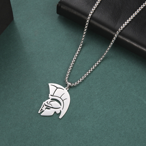 2021 Trend Spartan Warrior collana con ciondolo per donna uomo acciaio inossidabile placcato oro gioielli catena maglione regalo di natale - Product Image 4
