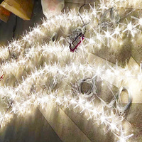 Lustres en acrylique transparent à 10 têtes LED en forme d'ormeaux, ornements suspendus, luminaires romantiques et magnifiques pour décorations de mariage