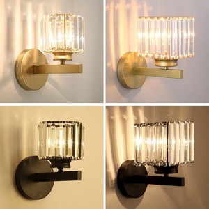 Lampe murale en cristal en forme de cheval d'Afrique de l'Est, E27, or noir, éclairage moderne pour salon, chambre, hôtel, décoration - Product Image 2