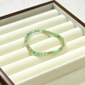 Natural Stone Crown <b>Vintage</b> <b>Necklace</b> for Women Abacus Bead String Clavicle Chain - Product Image 3