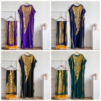 Ensemble d'été modeste et décontracté, style Dashiki vintage, en rayonne bronzée, avec grande écharpe, pour mariage, longueur cheville, motif floral, musulman, africain, respirant