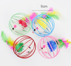 Toptan interaktif karikatür kedi oyuncak çevre dostu demir ve <span class=keywords><strong>Pet</strong></span> tel tasarım klasik sıcak satış fare oyuncak kedi oynamak için - Product Image 2