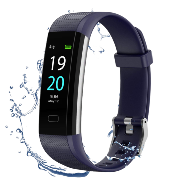 Lightweight Silicone Band Smart Bracelet for IP68 Waterproof Fitness Tracker Heart Rate Monitoring GPS Touchscreen