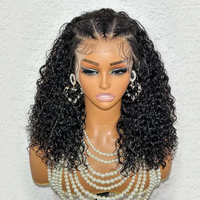 Perruques brésiliennes bouclées Pixie sans colle, prêtes à porter, en cheveux humains, vente en gros, perruques frontales HD Full Lace pour femmes noires