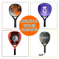 Raquettes de padel QINGYU SPORT personnalisées, professionnelles, haut de gamme, en fibre de carbone 18K, OEM, Paletas Pelotas Polyester en stock, raquette de padel