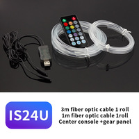 KEBOSIED - Bande LED RGB pour l'intérieur de la voiture - Éclairage d'ambiance USB - Bandes lumineuses pour voiture