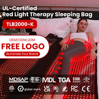 Ideatherapy TLB2000-K, certifié UL, imperméable, thérapie par lumière rouge pour tout le corps, tapis de thérapie par lumière rouge, sac de couchage à lumière rouge