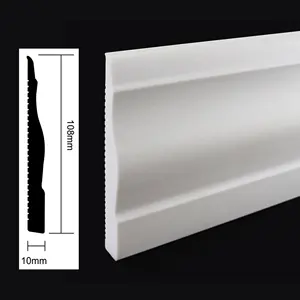 Buy Skirting Board S108-B RAITTO Zhejiang Huzhou Rodapies PVC Skirting Board For Decoration