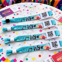 Wasserdichte RFID 1K Chip Armbänder für Zugangskontrolle, Events, Musikfestivals & Feiertagspartys - Plastik-ID mit Barcode