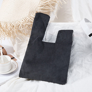 Sac fourre-tout en velours personnalisé avec logo imprimé, réutilisable, mini sac à main pour femme, vente chaude - Product Image 5