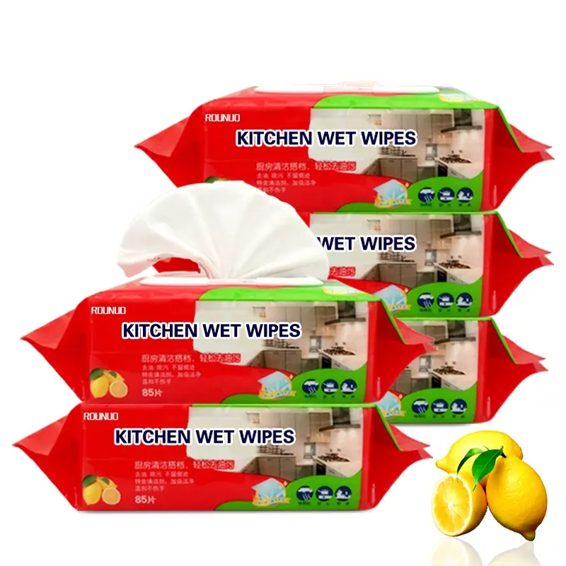 Push napkin private label pure glycerin wet wipes for Kitchen use