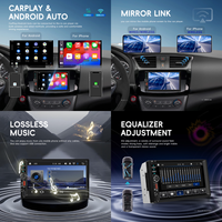 Podofo Double Din Voiture Lecteur MP5 7 pouces Autoradio Autoradio Sans Fil Carplay & Android Auto Voiture AudioType-C EQ Usine Vente en Gros