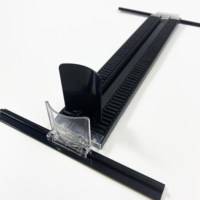 Système de glissière à rouleaux automatique pour réfrigérateur en plastique, gestion de l'alimentation automatique, poussoir de tablette à ressort pour bouteille de boisson pour supermarché