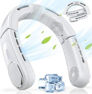 Ventilador de Cuello Sin Aspas Portátil Recargable de 2000mAh, Nuevo Modelo 2025, para Uso Personal en Exteriores, Plegable y Colgante - Product Image 1