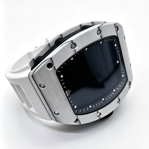 Boîtier de montre en céramique Tonneau RM avec bracelet en caoutchouc compatible avec le <span class=keywords><strong>mouvement</strong></span> automatique <span class=keywords><strong>Seiko</strong></span> NH70 <span class=keywords><strong>4R36</strong></span> OEM personnalisé - Product Image 2