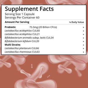 Suplemento Prebiótico de Alta Calidad para la Salud Digestiva e Inmunológica, Cápsulas Probióticas Naturales - Product Image 3