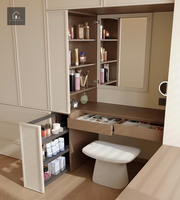 Meuble de toilette moderne de luxe sur mesure XINGRUO, organiseur de maquillage pour chambre, appartement, hôtel, villa, projet