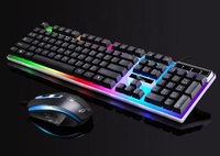 Clavier de jeu mécanique LED arc-en-ciel étanche G21 104 touches avec rétroéclairage USB filaire et souris ergonomique – Offre Spéciale