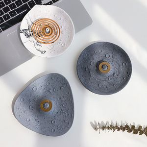 Support de bobine de <span class=keywords><strong>moustique</strong></span> d'astronaute décor à la maison porte-encens en bois de santal plateau de capture de cendres matériel de pierre porte-vaisselle Art déco Durable - Product Image 2