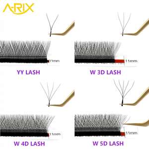 Extensions de cils en forme de W A-RIX de haute qualité, longueurs mixtes, 3D/4D/5D/6D/8D, en PBT, sans cruauté animale - Product Image 4