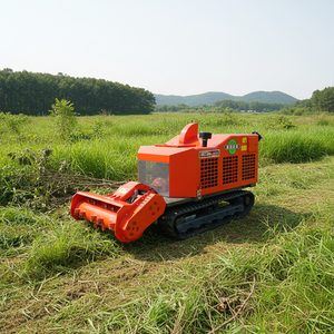 Professional Grade Diesel RC Tracked Heavy Duty <b>Brush</b> Cutter with Remote Control for Steep Slope <b>Vegetation</b> - Product Image 1