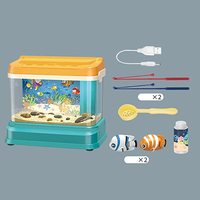Mainan Memancing Anak-anak, Simulasi Tangki Ikan Listrik, Tongkat Ikan, Mainan Edukasi Anak-anak, Musik dan Cahaya