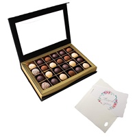 Caja de regalo magnética de lujo de primera calidad para dulces de vino y chocolate Cajas duras de bombones pequeños con inserciones