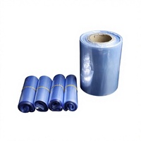 Film thermorétractable transparent en PVC personnalisé pour bouteilles de boissons et de vin, scellage des deux extrémités, épaisseur 0,18-12 mm, largeur 30-800 mm