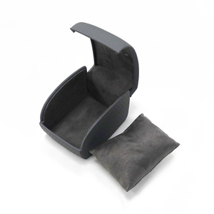 Caja de reloj de cuero de lujo a prueba de presión PU de alta calidad promoción de venta caliente caja de reloj negra con logotipo personalizado - Product Image 6