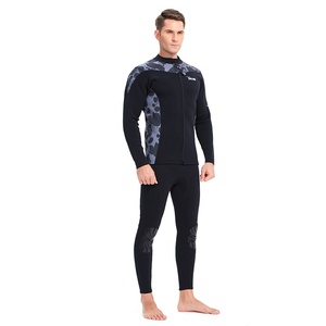 Traje de <span class=keywords><strong>Neopreno</strong></span> de Dos Piezas YONSUB de 3mm, Modelo 1120, Chaqueta de Manga Larga con Cremallera Trasera y Pantalones, Traje de Buceo para Buceo, Surf, Snorkel y Natación - Product Image 3