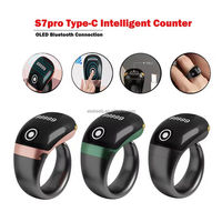 Compteur numérique intelligent S7pro Tasbih, compteur de doigts OLED, 3 vitesses réglables avec contrôle par application BT