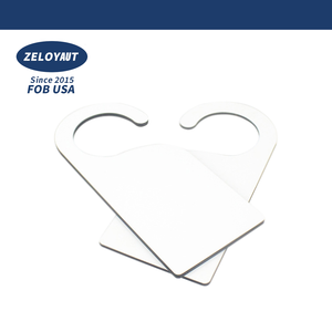 Sublimación MDF Colgador de puerta Impresión personalizada en blanco para jubilarse Bautismo Diwali Real Estate Etiqueta de corte - Product Image 1