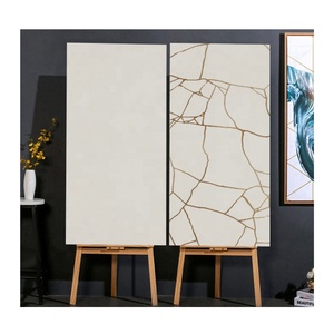 Carreaux muraux rustiques <span class=keywords><strong>fragment</strong></span>és de fissure dorée finition mate 600x1200mm grès cérame émaillé céramique - Product Image 2