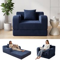 Fabrik-Vakuumverpacktes Modulares Schwammsofa, Frei Transformierbares Einzelsitz-Relaxsofa-Bett für Apartment, Modernes Zuhause und Schlafzimmer