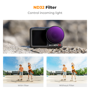 <span class=keywords><strong>Filtre</strong></span> CPL ND <span class=keywords><strong>Black</strong></span> Diffusion 1/4 pour caméra d'action K&F Concept, compatible avec DJI Osmo Action 4/5 <span class=keywords><strong>Pro</strong></span> HD, multi-couches - Product Image 6