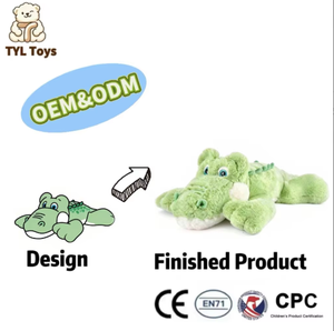 Grand coussin en peluche crocodile doux et câlin, fabriqué sur mesure avec un tissu en peluche de haute qualité pour le confort et la décoration - Product Image 2