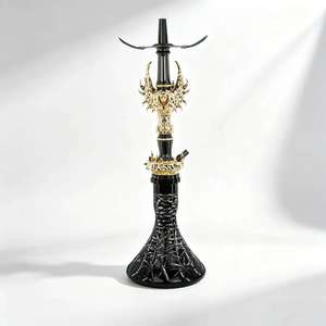 Cachimba Escultural Dragón Negro Dorado, Set Decorativo para Fumar, Ideal para Lounge Bar o Regalo - Product Image 1