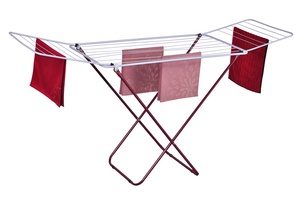 Sử dụng ngoài trời 18M ráp kim loại vải khô đứng đôi cánh gấp quần áo giá cho quần áo khăn - Product Image 4