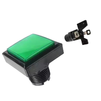 Interrupteur à bouton carré à LED pour terrain de jeu intérieur et grue d'arcade 45mm 60mm Jeux et machines à pièces