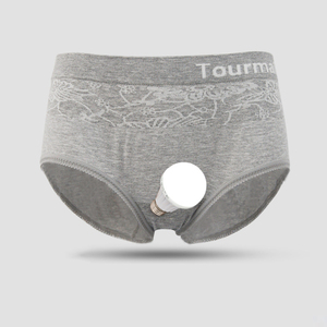 Biancheria intima da donna all'ingrosso tormalina senza soluzione di continuità ione negativo lungo infrarosso sano anione in fibra d'argento mutandine d'epoca da donna - Product Image 1