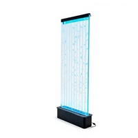 Panneaux muraux à bulles d'eau transparentes LED traditionnels en acrylique, cloison multifonctionnelle pour la décoration de fond de villa, bar, salon