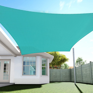 Voile d'<span class=keywords><strong>ombrage</strong></span> <span class=keywords><strong>rectangulaire</strong></span> surdimensionnée bleue imperméable en polyéthylène, voile d'<span class=keywords><strong>ombrage</strong></span> solaire bleue résistante, 3x5m/10x16 pieds - Product Image 6