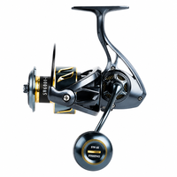 Moulinet de pêche spinning tout métal haute résistance 10+1BB, frein max 10kg-25kg, résistant à la corrosion pour eau salée, rivières et cours d'eau, lancer longue distance