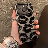 Coques de téléphone personnalisées DIY avec empreinte de lèvres IMD, accessoires de mode pour iPhone 16 15 13 14 17 Pro Max
