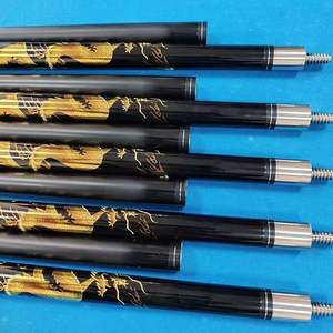 Bâton de billard en graphite de 58 pouces Style 3/4 PC avec joint radial en bois d'érable au carbone et en acier Pointe de 9mm pour piscine - Product Image 2