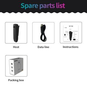 กล้องปากกาคุณภาพสูงแบบสวมใส่ได้ HD 1080P รุ่น A18 กล้องขนาดเล็กมองเห็นในเวลากลางคืน - Product Image 4