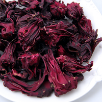 Thé en vrac de fleurs d'hibiscus Shining Herb, qualité A, 1 kg – Pour une peau éclatante et une jeunesse éternelle (boîte et sachet)