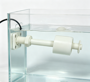 Capteur de niveau de liquide, interrupteur à flotteur en plastique blanc avec câble noir pour la détection de niveau élevé ou bas - Product Image 1